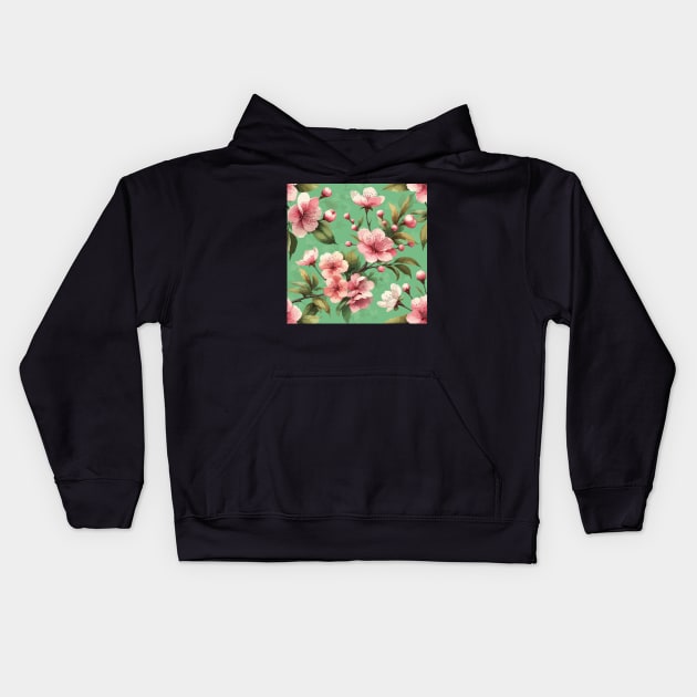 Cherry Blossom Kids Hoodie by Jenni Arts